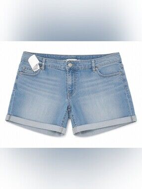 Old Navy Light Blue Denim Roll-Cuff Shorts